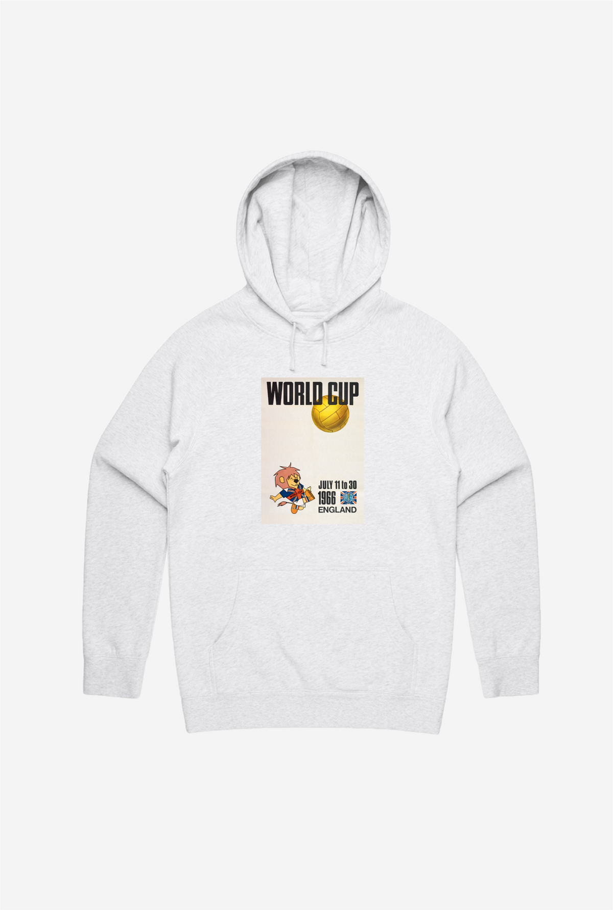 FIFA World Cup England 1966 Poster Hoodie - Ash