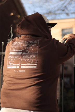 Peanuts Mental Health Matters Hoodie - Espresso