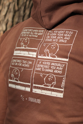 Peanuts Mental Health Matters Hoodie - Espresso