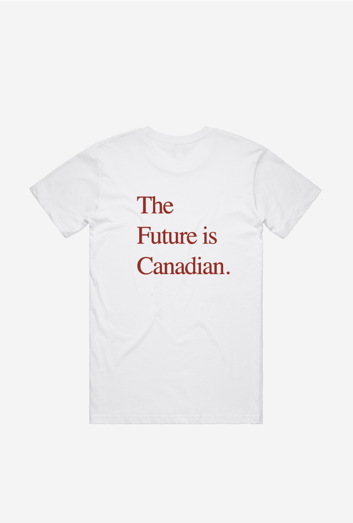 T-shirt L'avenir est canadien - Blanc