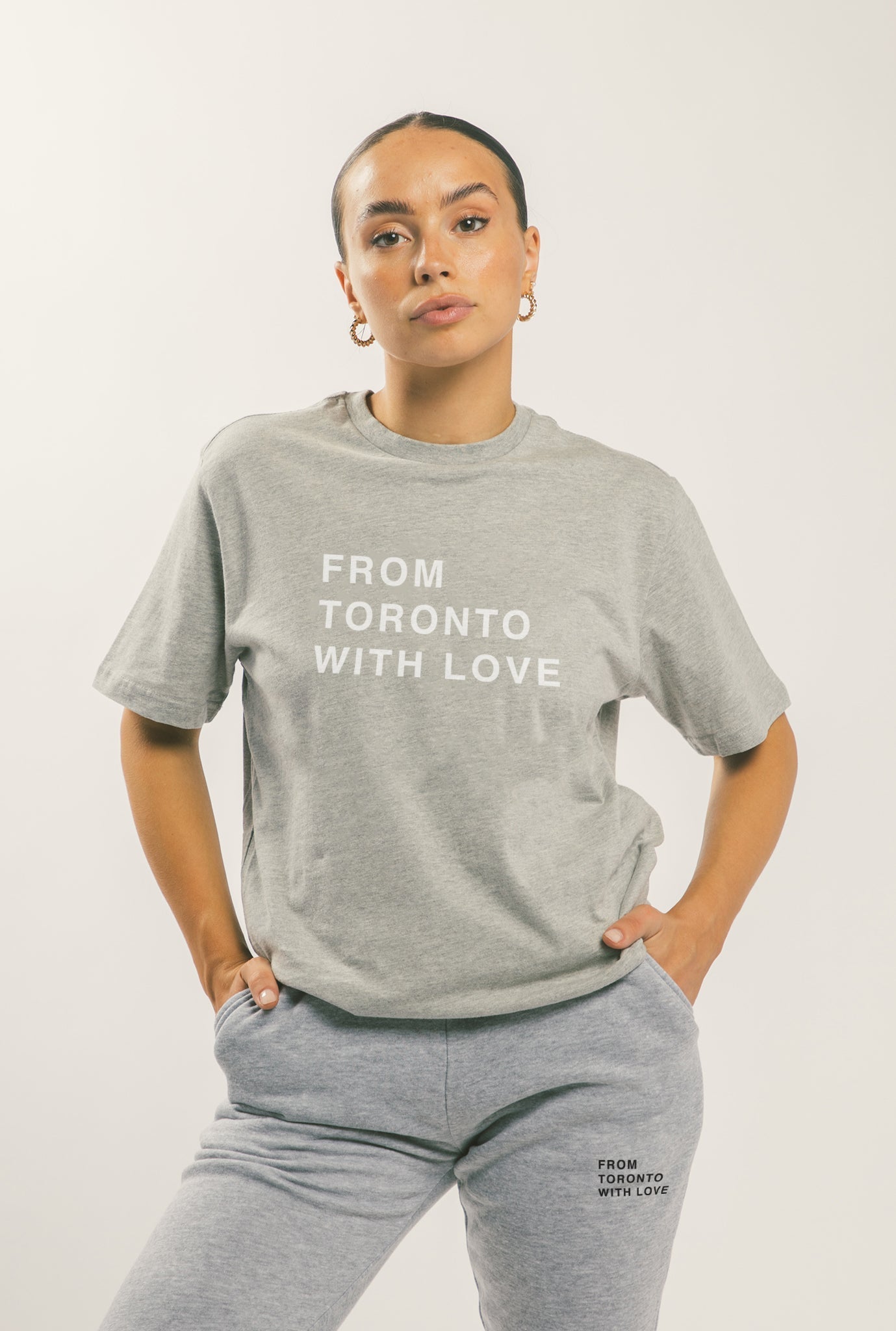 T-shirt From Toronto with Love - Gris