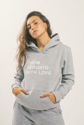 Sweat à capuche From Toronto With Love - Gris