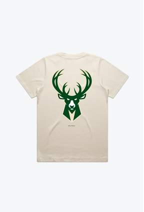 Milwaukee Bucks Women's Heavyweight T-Shirt - Natural