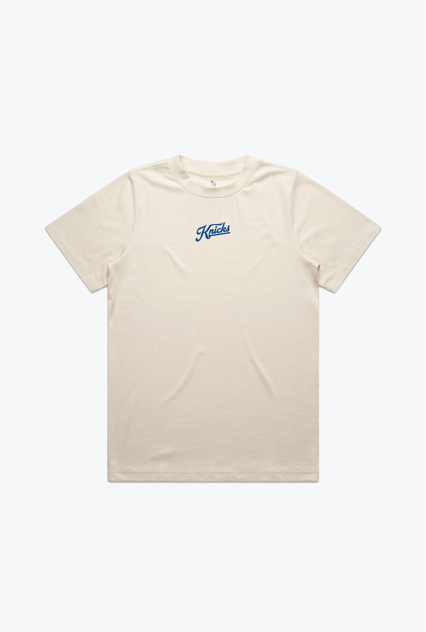 New York Knicks Women's Heavyweight T-Shirt - Natural