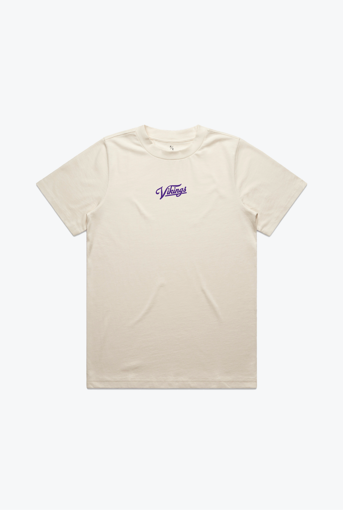 Minnesota Vikings Women's Heavyweight T-Shirt - Natural