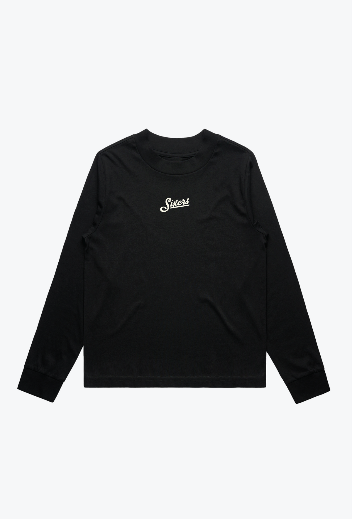 Philadelphia 76ers Women's Mock Long Sleeve - Black