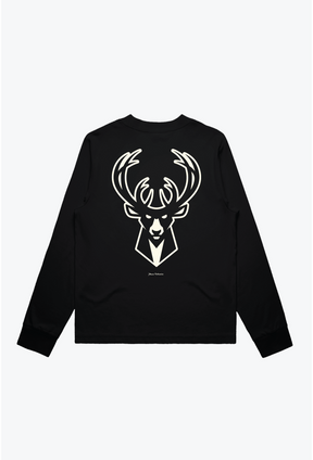 Milwaukee Bucks Women's Mock Long Sleeve - Black