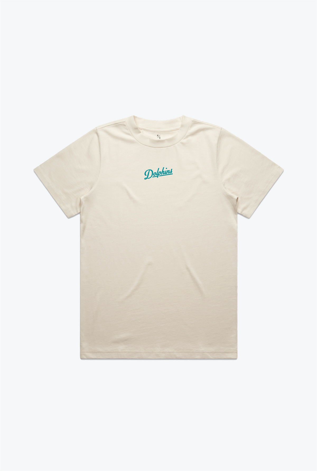 Miami Dolphins Women's Heavyweight T-Shirt - Natural