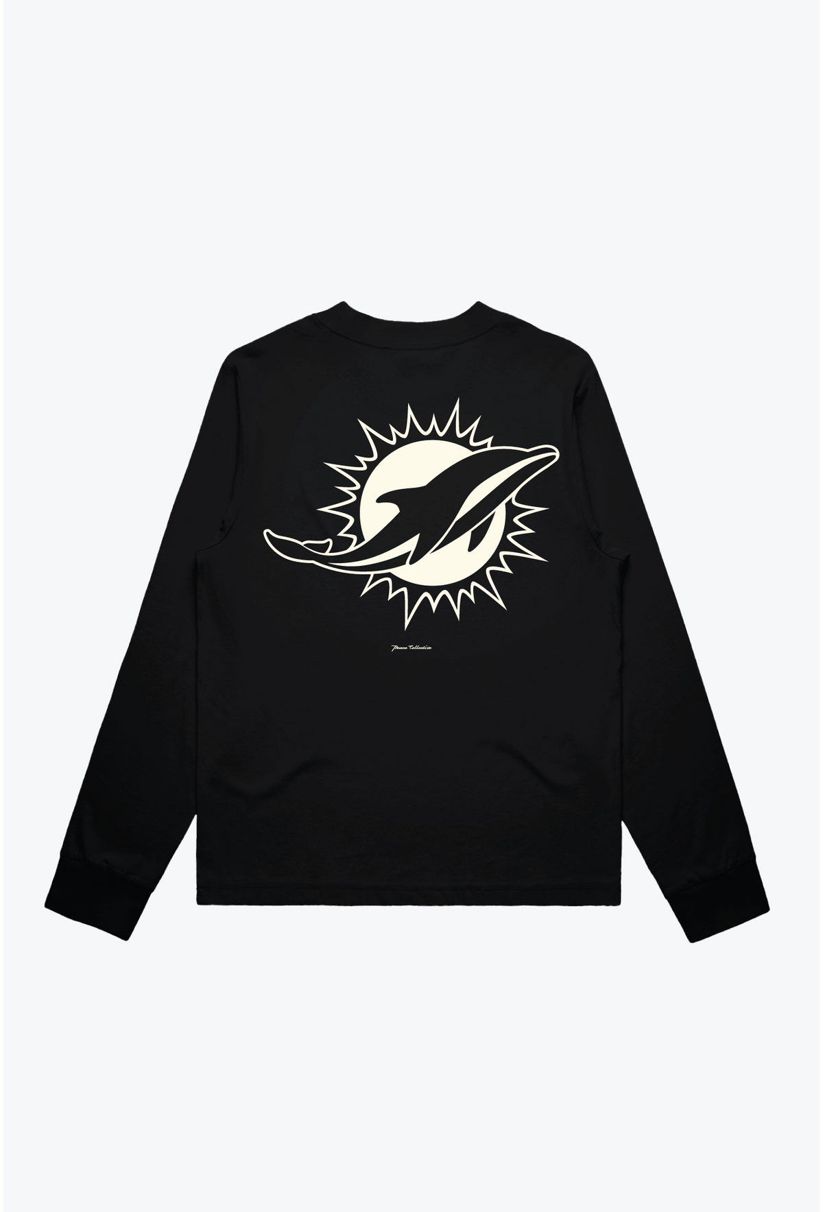 Miami Dolphins Women's Mock Long Sleeve - Black