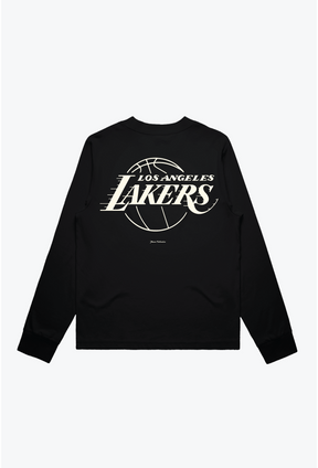 Los Angeles Lakers Women's Mock Long Sleeve - Black