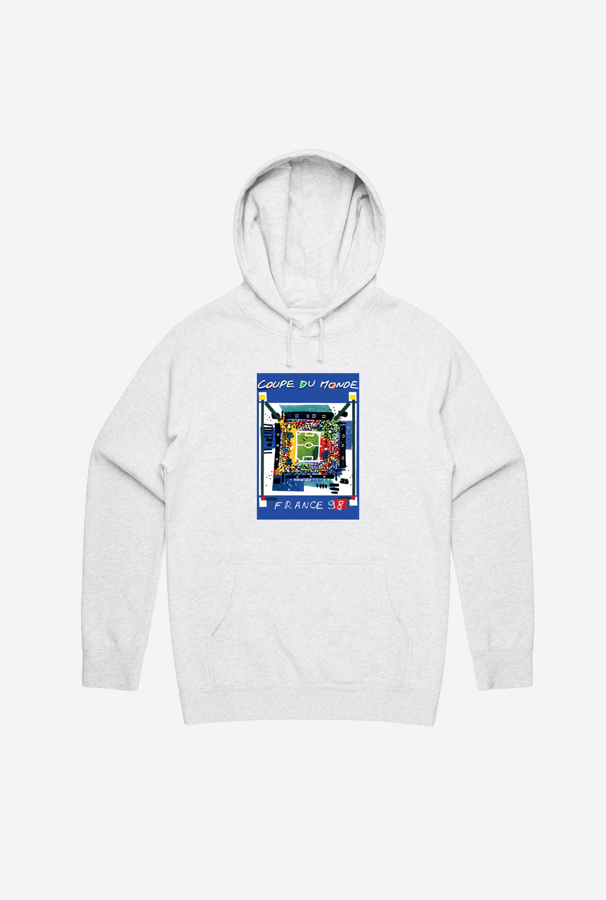 FIFA World Cup France 1998 Poster Hoodie - Ash