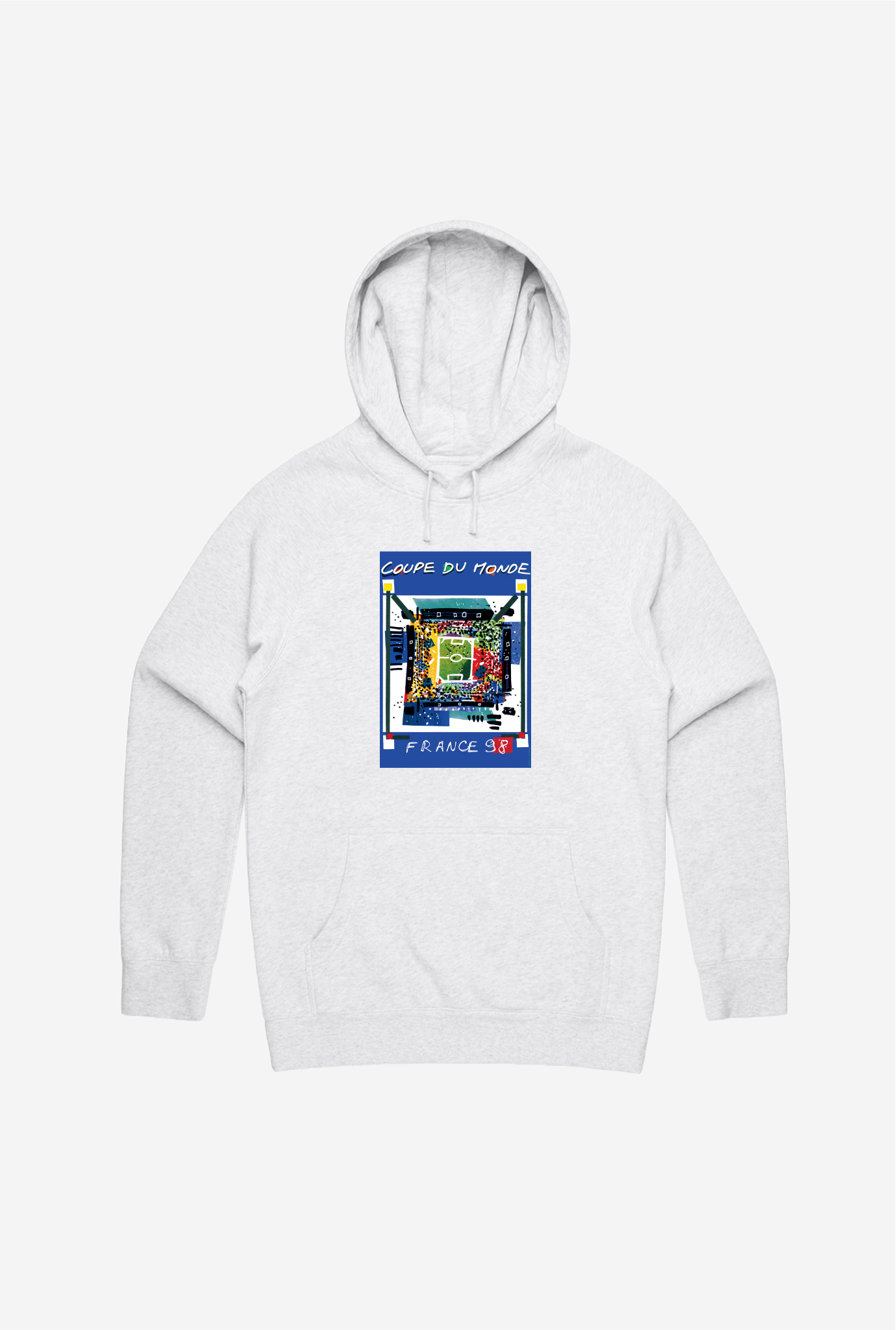 FIFA World Cup France 1998 Poster Hoodie - Ash