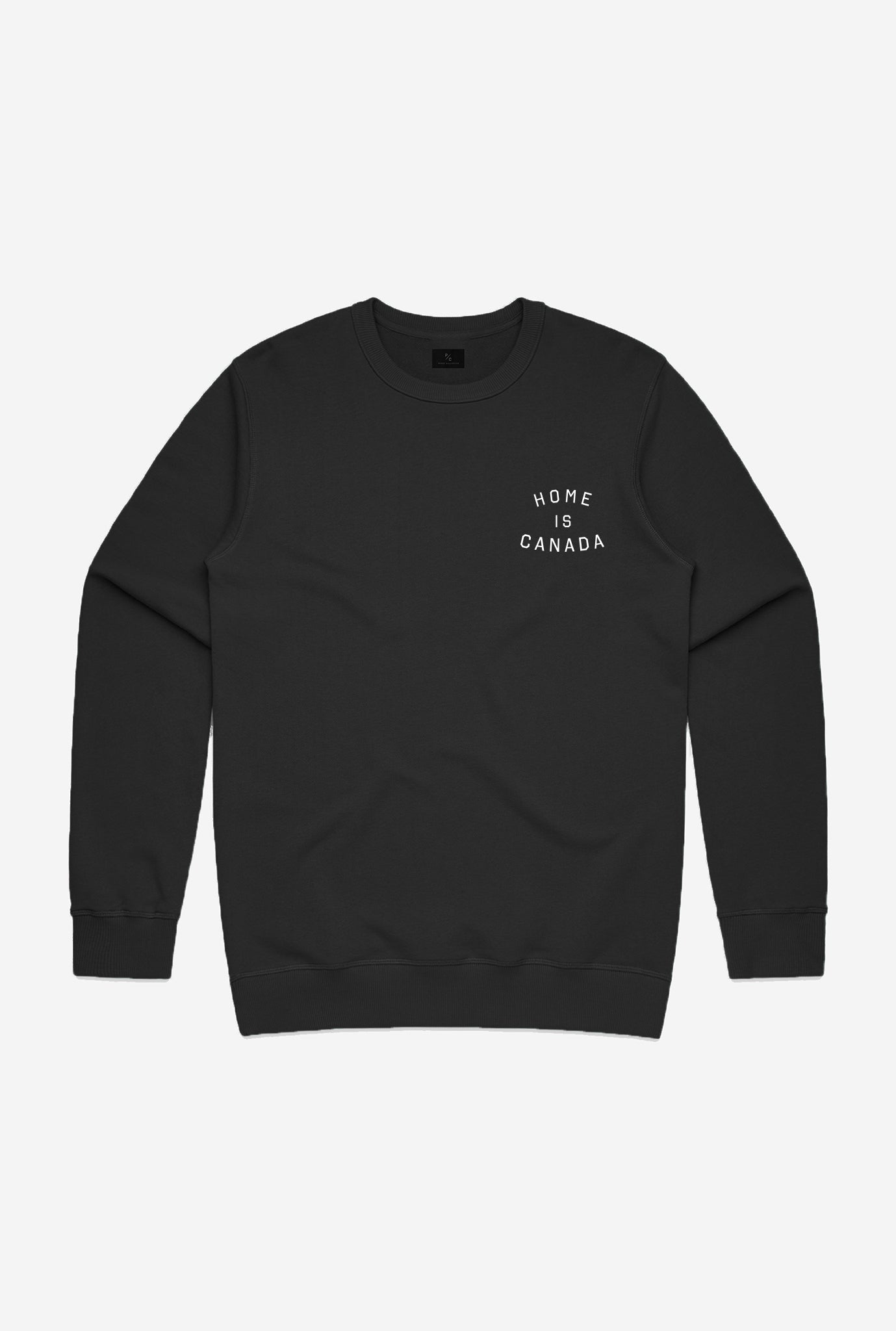 Home is Canada Crescent Crewneck - Black