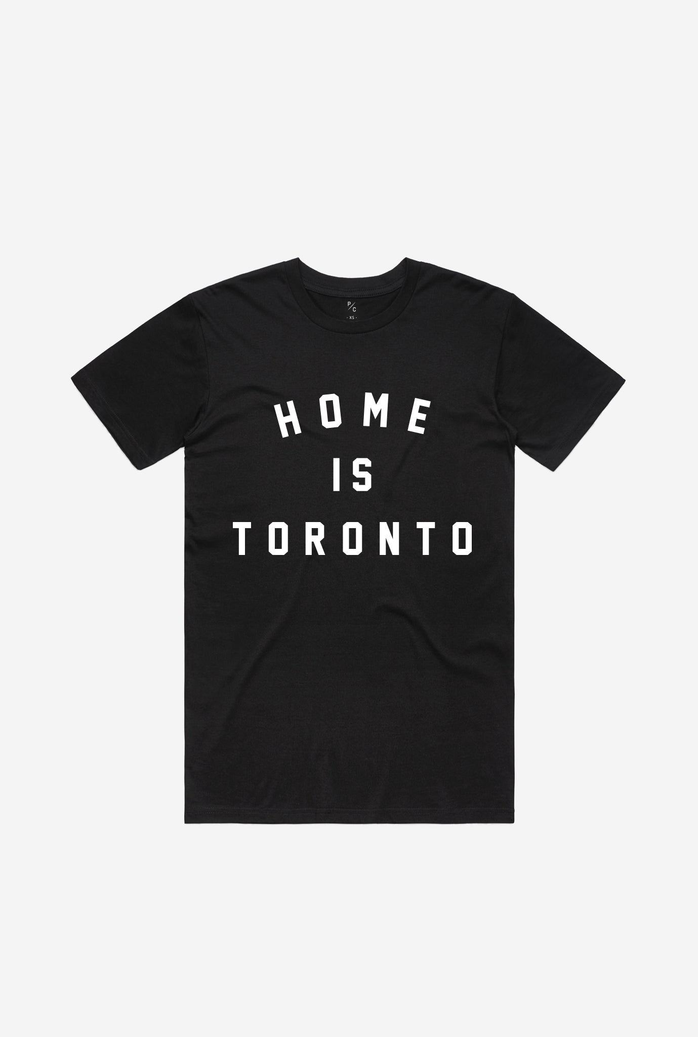 T-shirt universitaire Home is Toronto - Noir 
