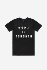 T-shirt universitaire Home is Toronto - Noir 