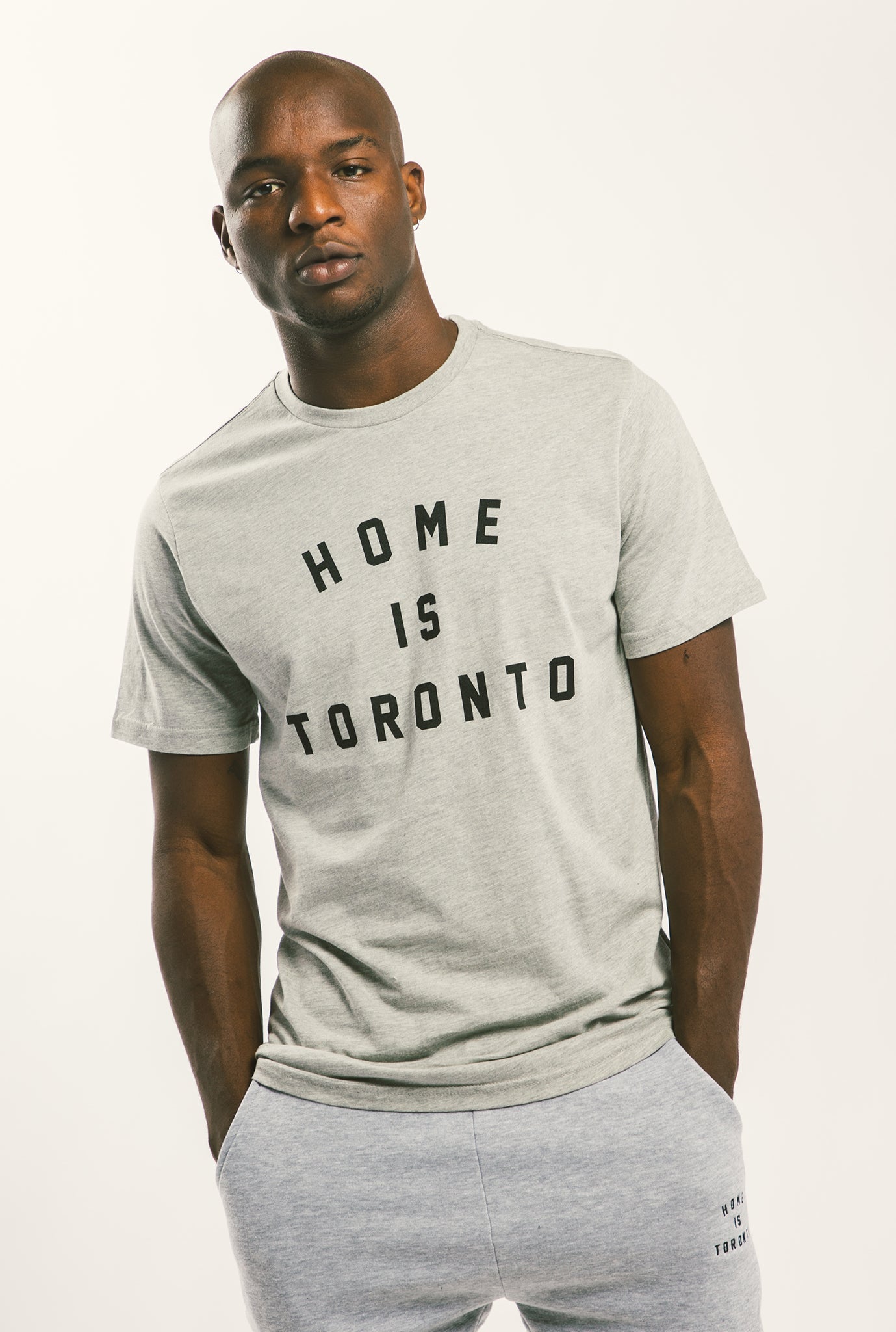 T-shirt universitaire Home is Toronto - Gris