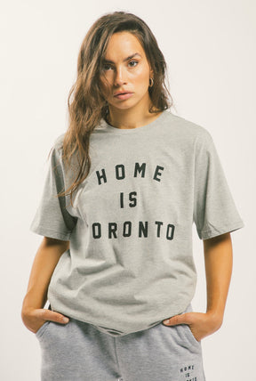 T-shirt universitaire Home is Toronto - Gris
