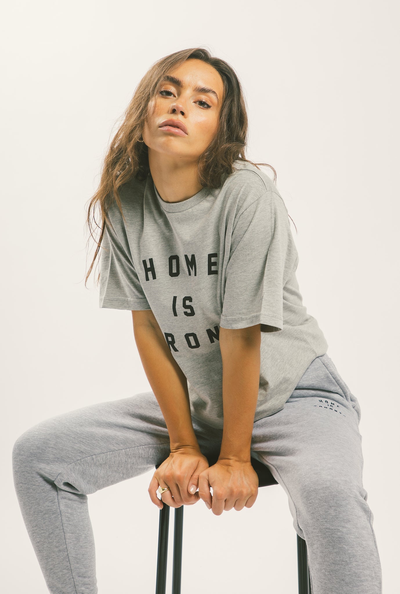 T-shirt universitaire Home is Toronto - Gris