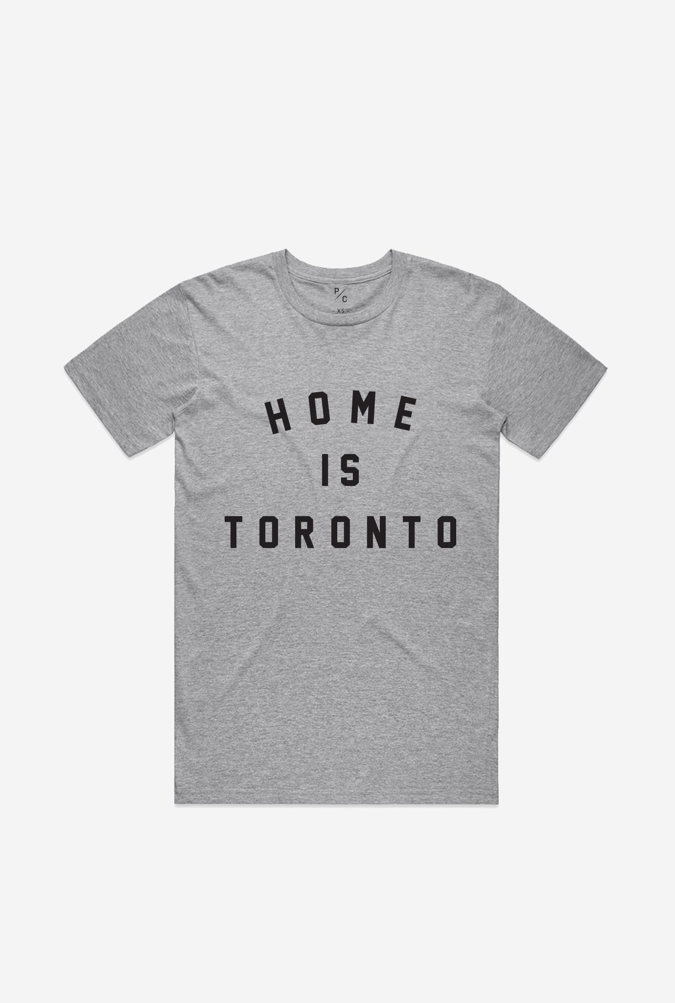 T-shirt universitaire Home is Toronto - Gris