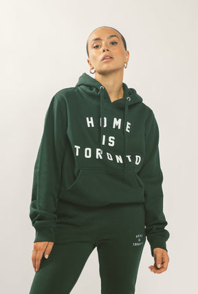 Home is Toronto Varsity Hoodie - Forest Green