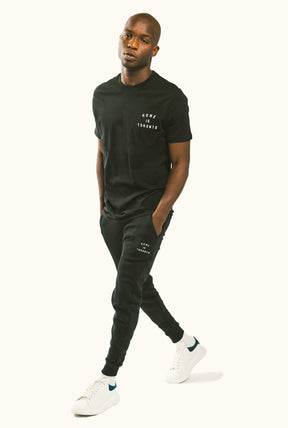Home is Toronto Crescent T-Shirt - Black