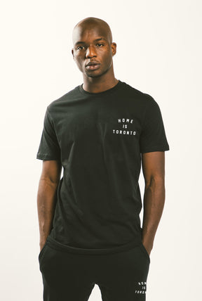 Home is Toronto Crescent T-Shirt - Black