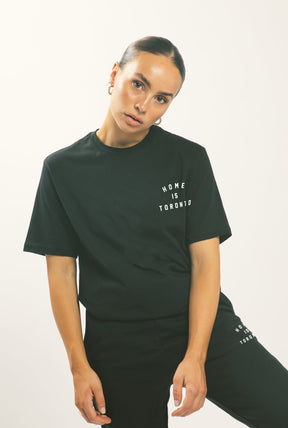 Home is Toronto Crescent T-Shirt - Black