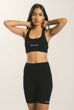 Home is Toronto Minimal Bra Top - Black