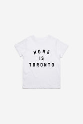 Home is Toronto Varsity Kids T-Shirt - White