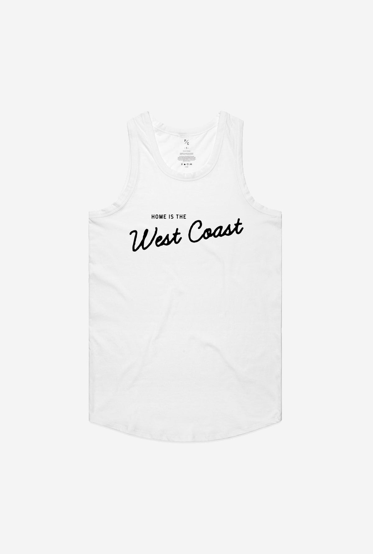 Home is the West Coast Tank - White