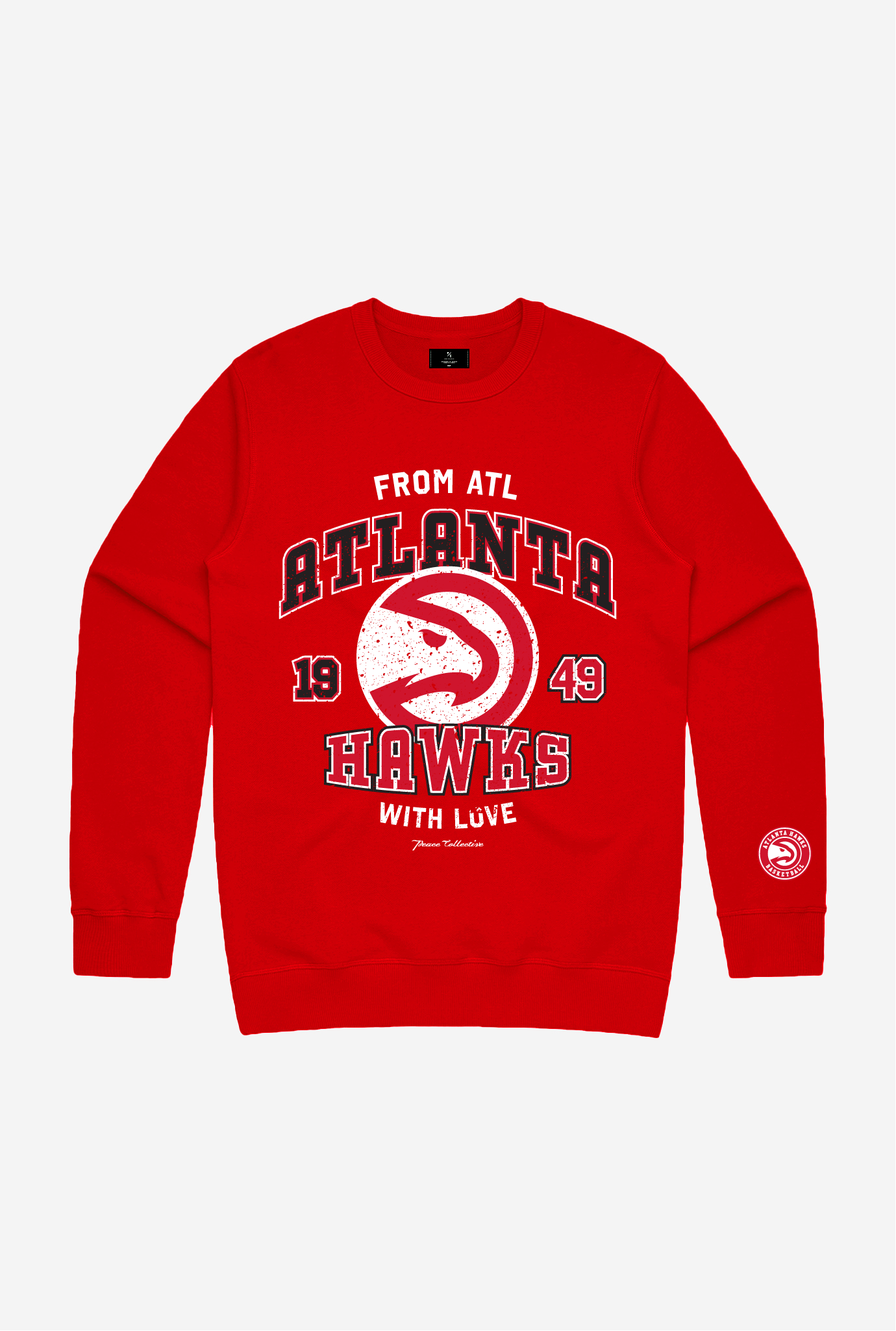 Atlanta Hawks Washed Crewneck - Red