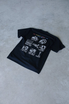 The World is at Her Feet Heavyweight T-Shirt - Washed Black