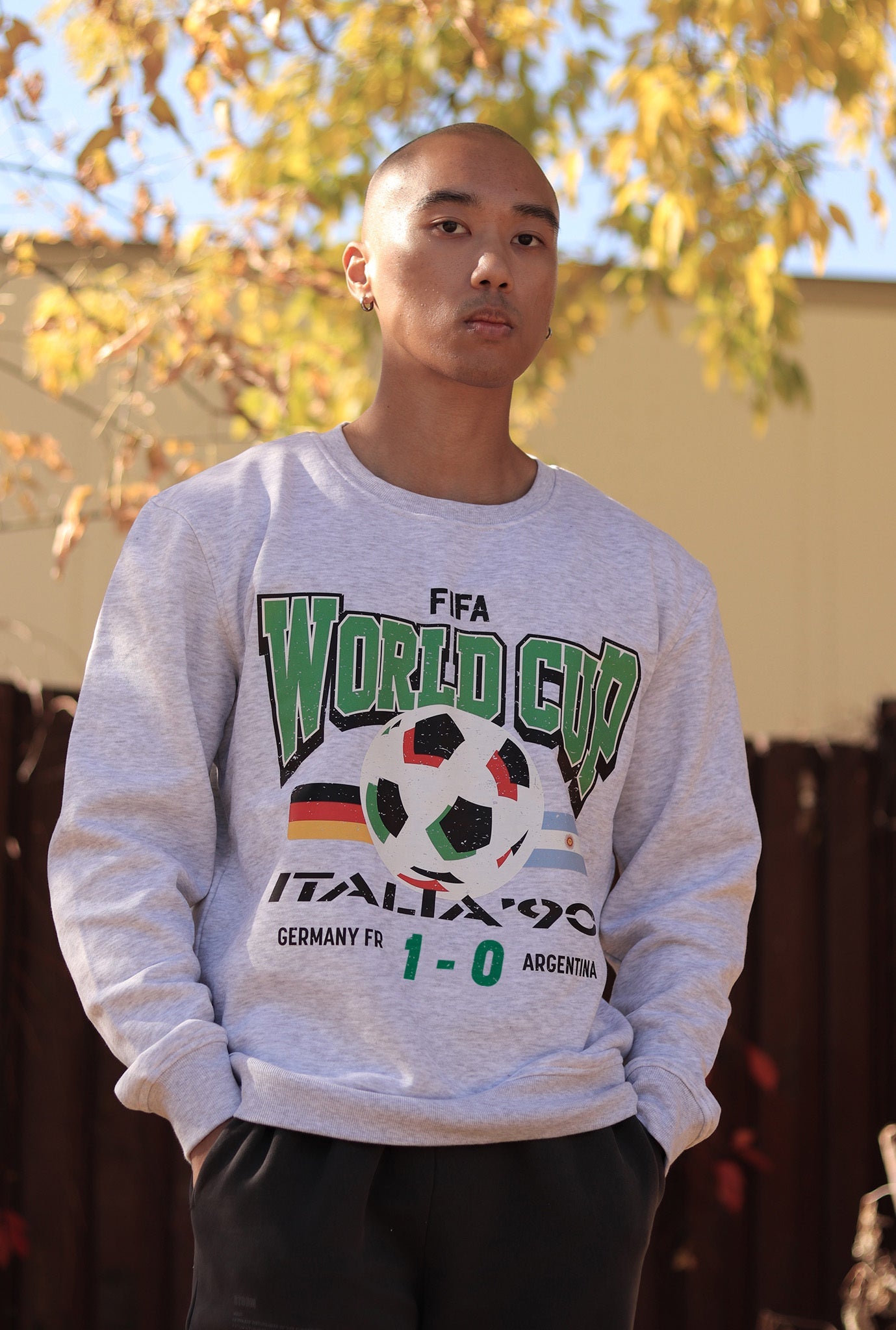 FIFA World Cup Italy 1990 Final Crewneck - Ash