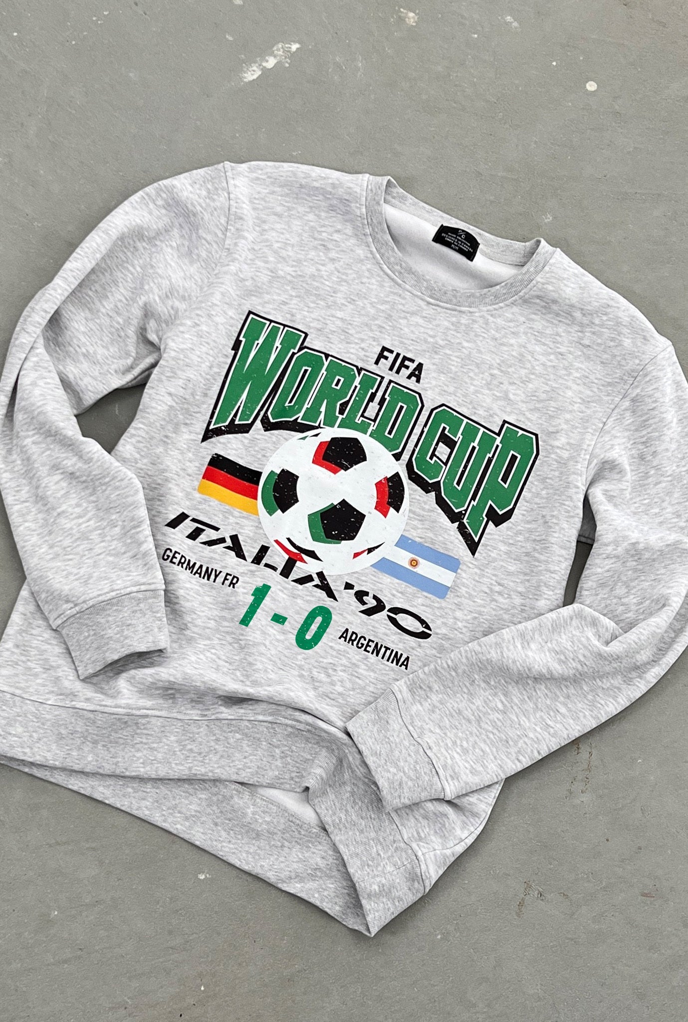 FIFA World Cup Italy 1990 Final Crewneck - Ash