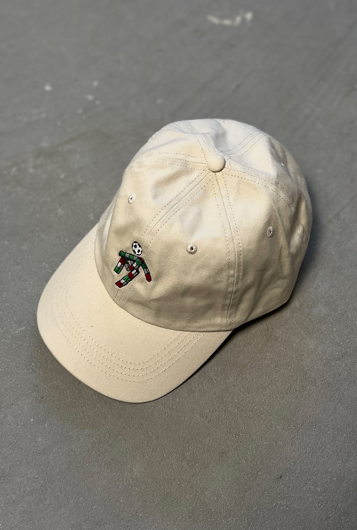 Casquette papa coupe du monde Italie 90 ivoire