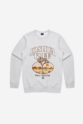 Joshua Tree  Post Card Crewneck - Ash