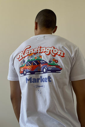 T-Shirt Kensington Market Car - Blanc