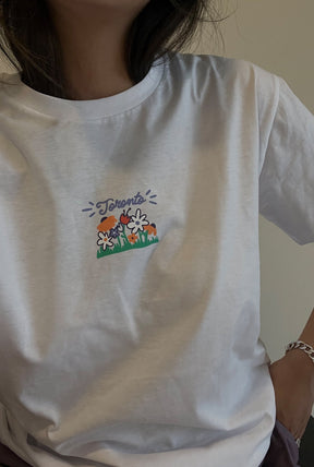 T-Shirt Kensington Market Car - Blanc