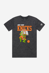P/C x TMNT New York Knicks Stonewash T-Shirt - Black