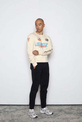 Los Angeles California Patch Crewneck - Ivory