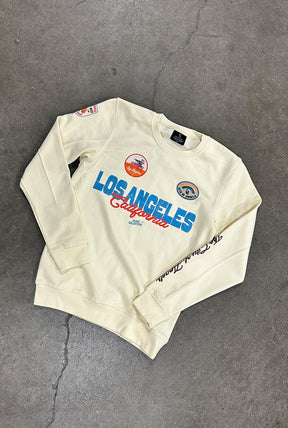 Los Angeles California Patch Crewneck - Ivory