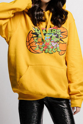 Sweat à capuche P/C x TMNT Los Angeles Lakers - Jaune
