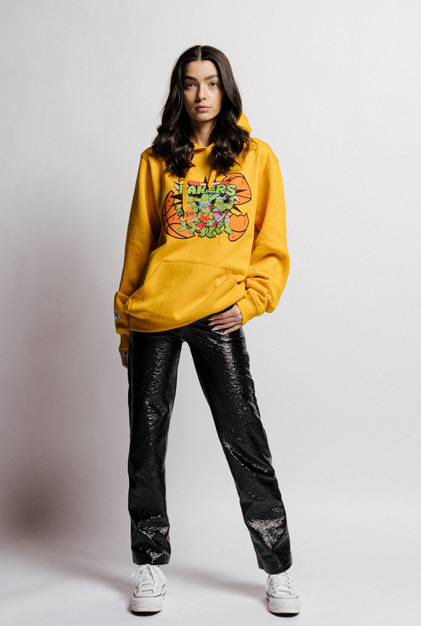 Sweat à capuche P/C x TMNT Los Angeles Lakers - Jaune