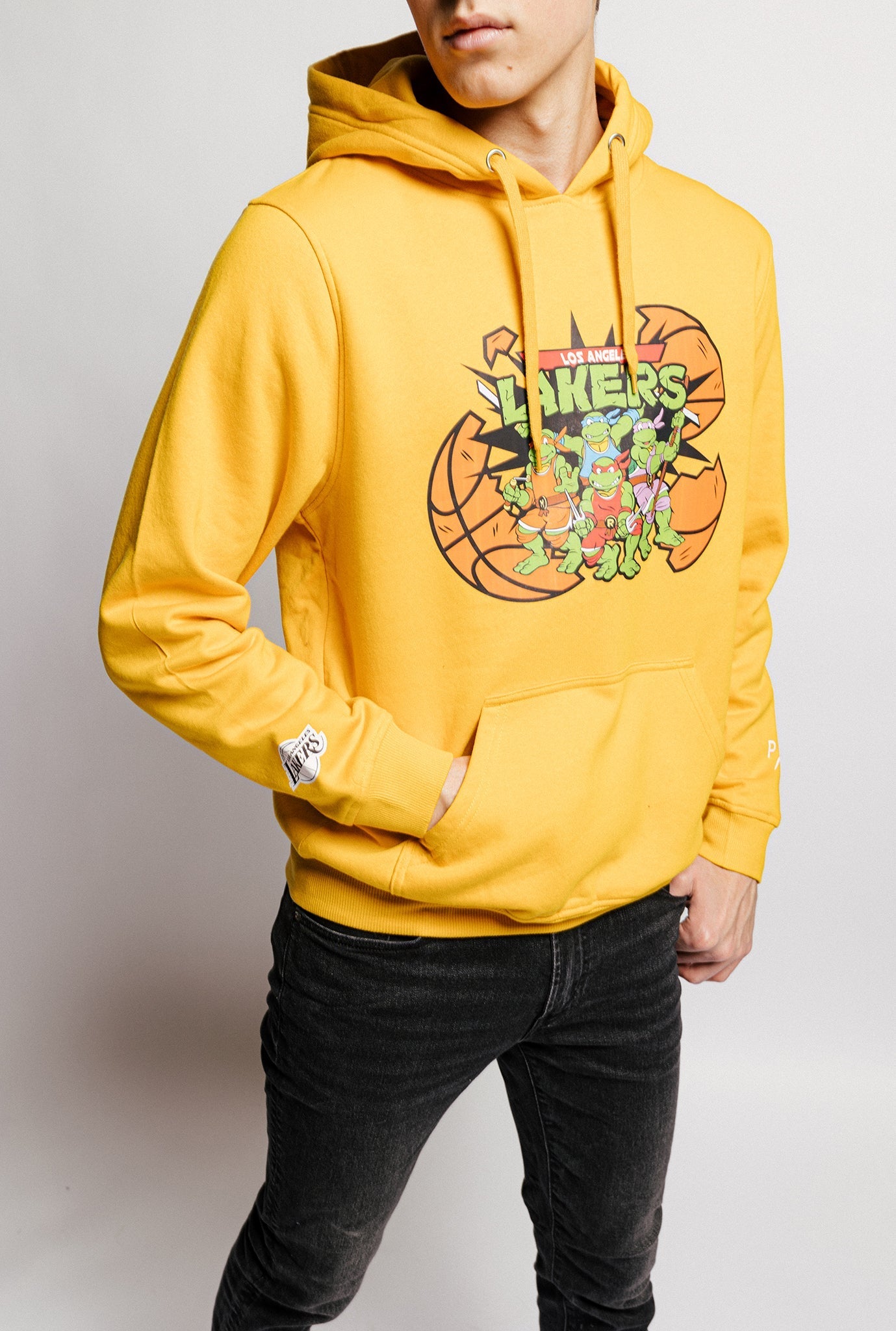 Sweat à capuche P/C x TMNT Los Angeles Lakers - Jaune