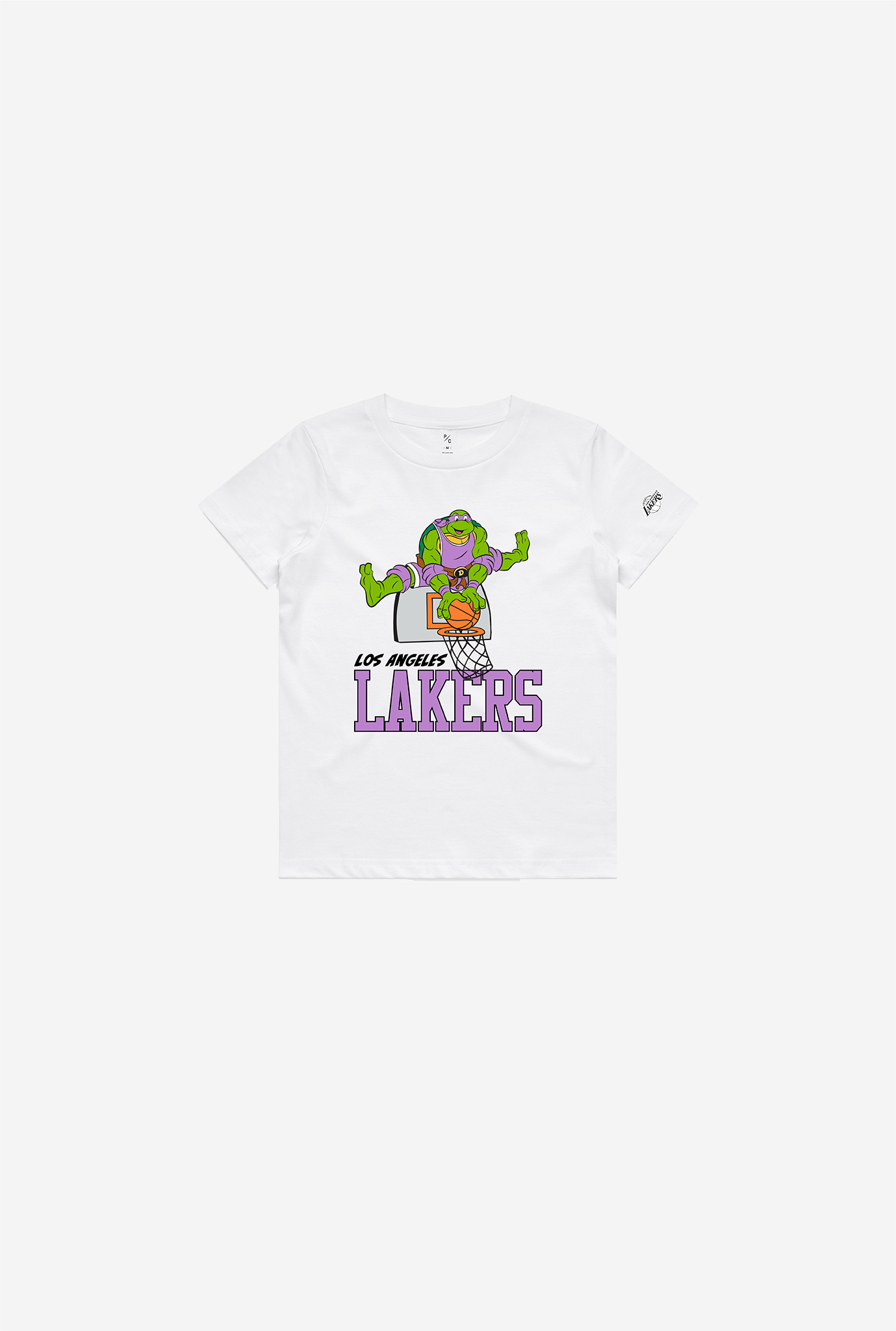 T-Shirt Enfant P/C x TMNT Los Angeles Lakers - Blanc