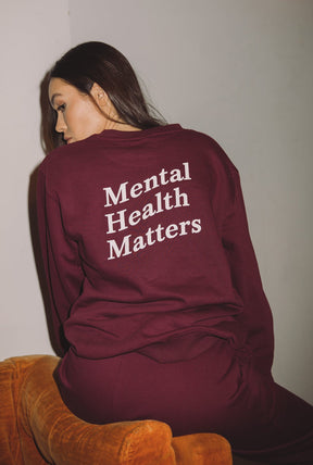 Sweat à capuche Mental Health Matters - Bordeaux