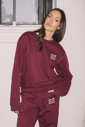 Mental Health Matters Jogger - Maroon