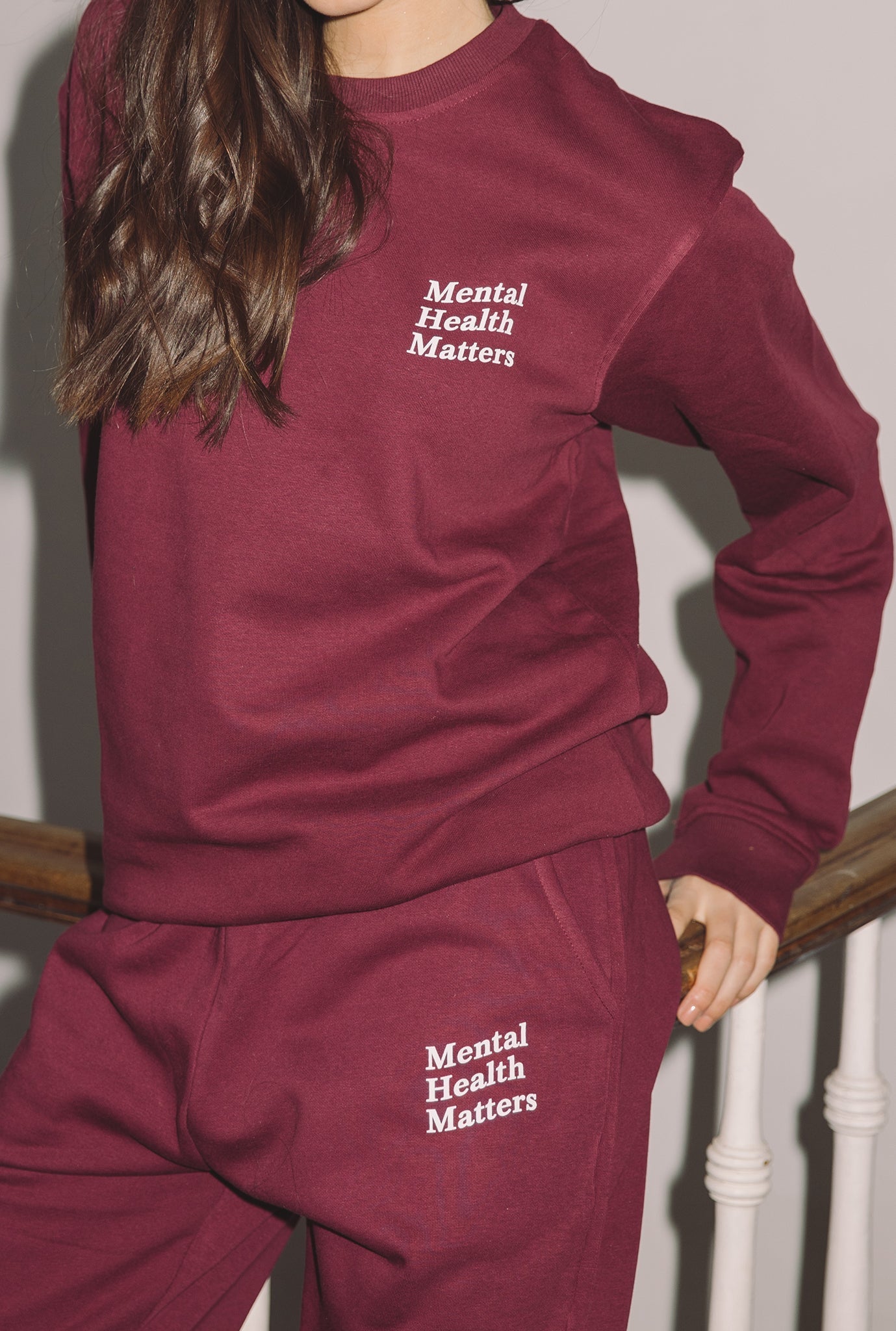 Mental Health Matters Jogger - Maroon