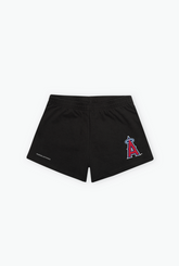 Los Angeles Angels Women's Fleece Shorts - Black