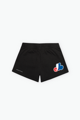 Montreal Expos Women's Fleece Shorts - Black